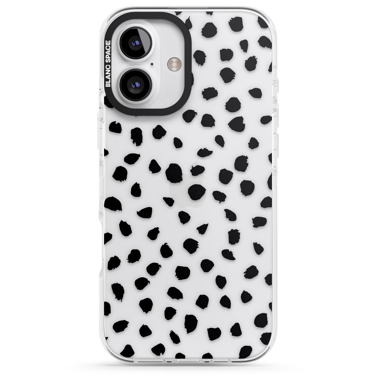 Black on Transparent Dalmatian Polka Dot Spots