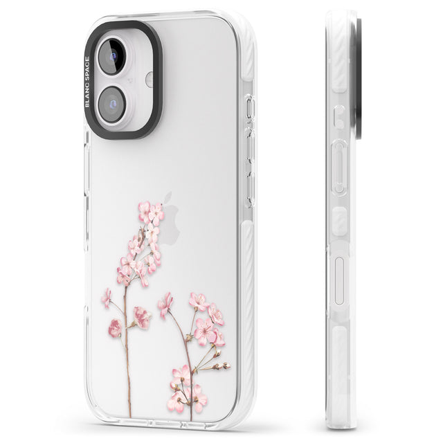 iPhone 16 Pro Max Blossom Flower Black Impact Phone Case