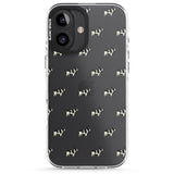 iPhone 16 Pro Max French Bulldog Dog Pattern Clear Black Impact Phone Case