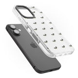 iPhone 16 Pro Max French Bulldog Dog Pattern Clear Black Impact Phone Case