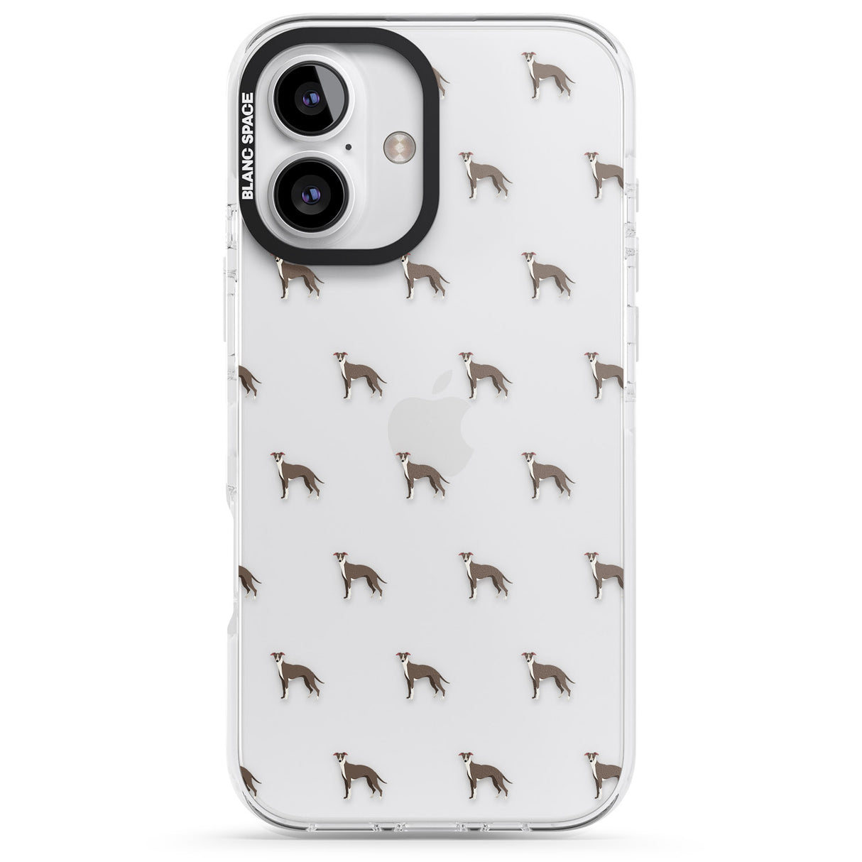 Whippet/Italian Greyhound Dog Pattern Clear