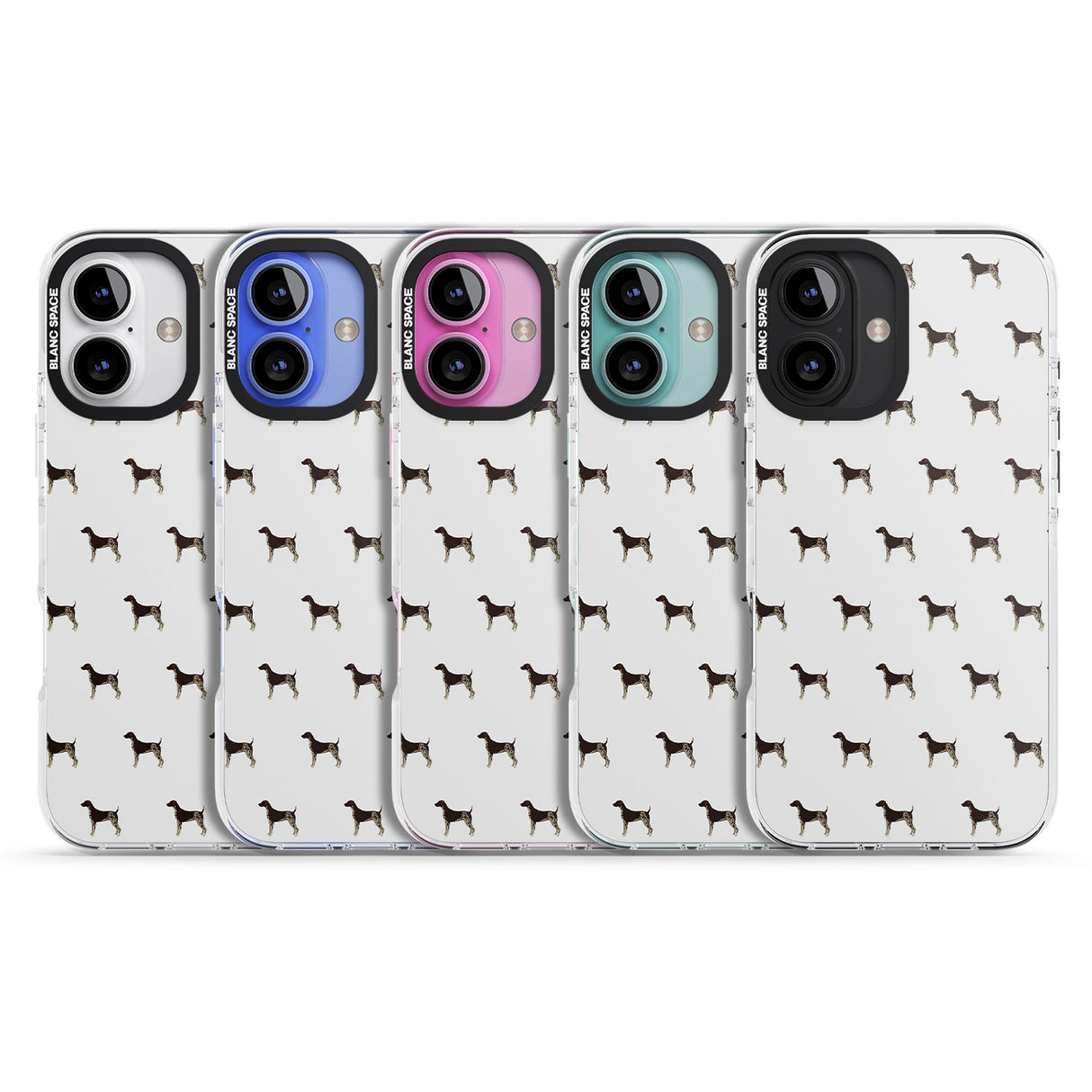 iPhone 16 Pro Max German Shorthaired Pointer Dog Pattern Black Impact Phone Case