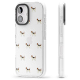 iPhone 16 Pro Max Beagle Dog Pattern Clear Black Impact Phone Case