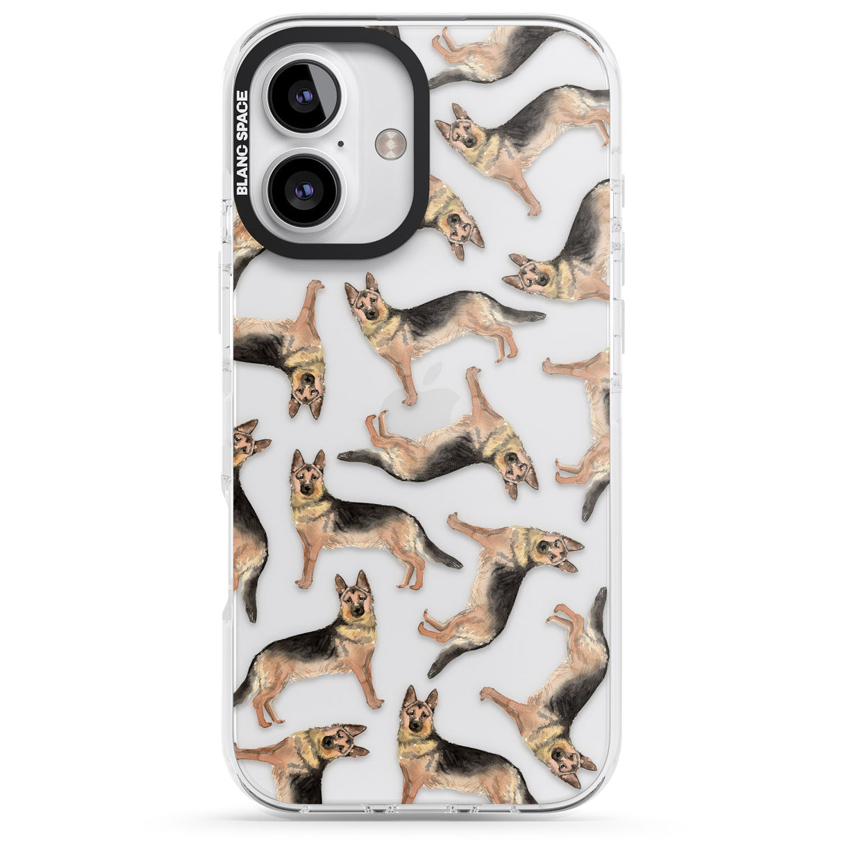 German Shepherd Watercolour Dog Pattern