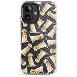 iPhone 16 Pro Max Golden Retriever Watercolour Dog Pattern Black Impact Phone Case