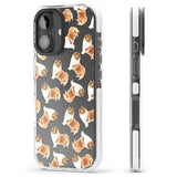 iPhone 16 Pro Max Rough Collie Watercolour Dog Pattern Black Impact Phone Case