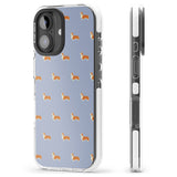 iPhone 16 Pro Max Pembroke Welsh Corgi Dog Pattern Black Impact Phone Case