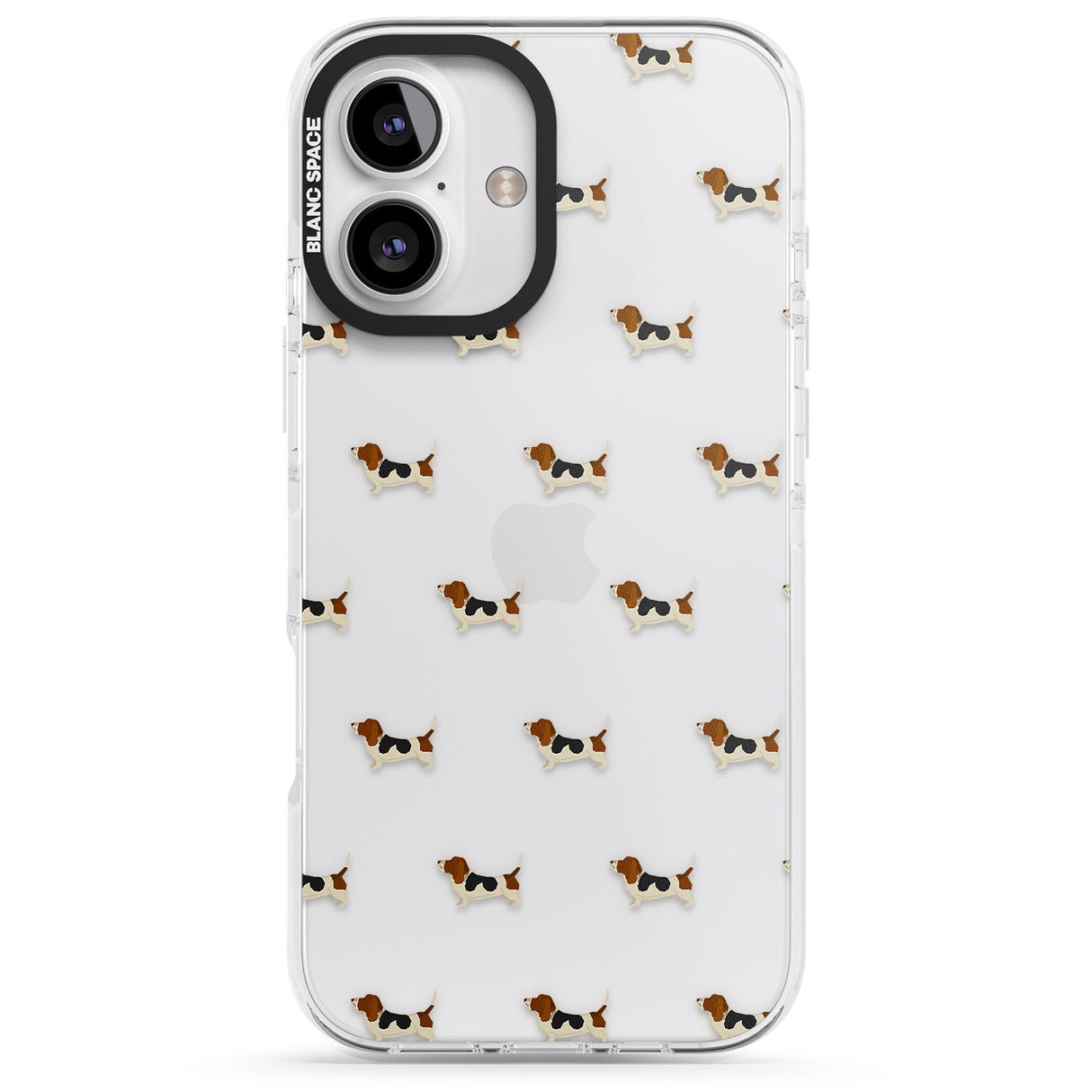 Basset Hound Dog Pattern Clear