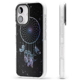 iPhone 16 Pro Max Dreamcatcher Space Stars Galaxy Print Black Impact Phone Case