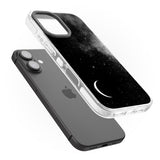 iPhone 16 Pro Max Night Sky Galaxies: Crescent Moon Black Impact Phone Case