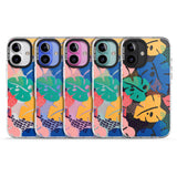 iPhone 16 Pro Max VIbrant Leaves Black Impact Phone Case