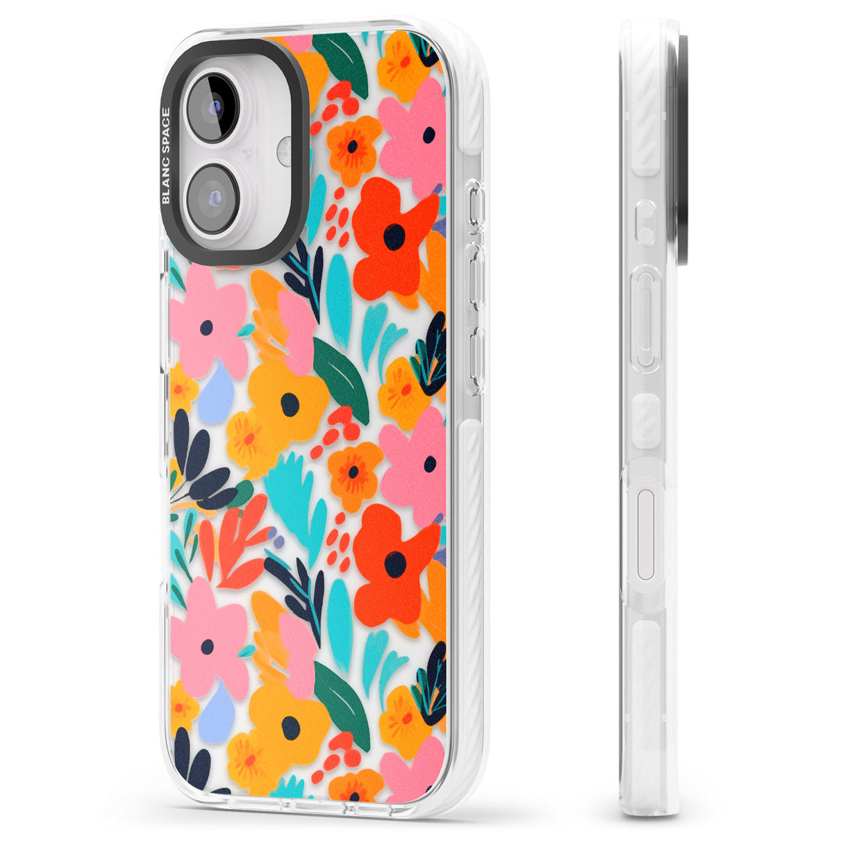 iPhone 16 Pro Max Floral Fiesta Black Impact Phone Case