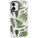 iPhone 16 Pro Max Leafy Ferns Black Impact Phone Case