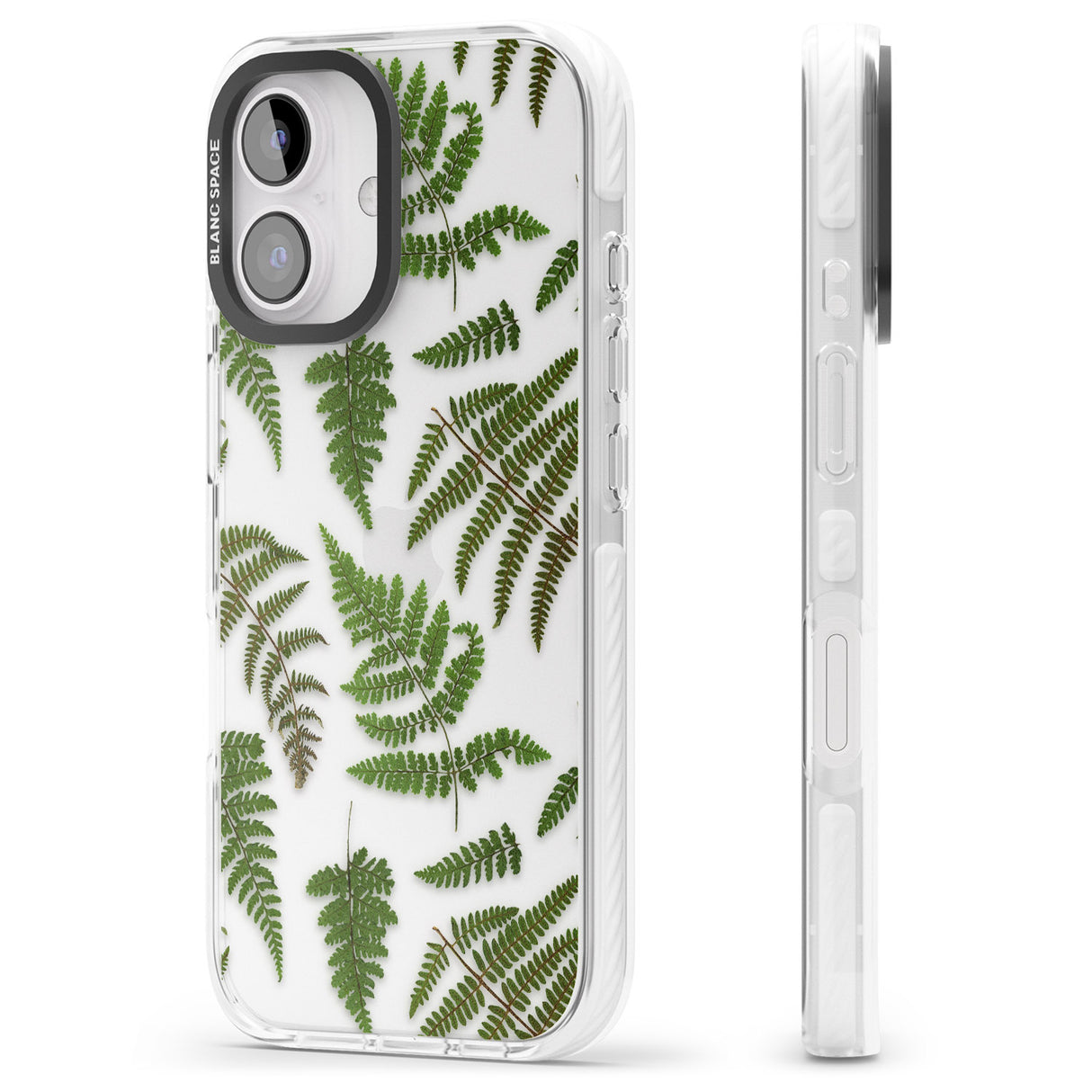 iPhone 16 Pro Max Leafy Ferns Black Impact Phone Case