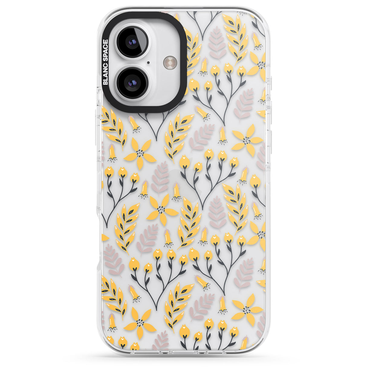 Yellow Leaves Transparent Floral