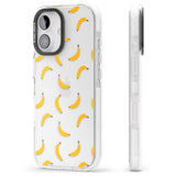 iPhone 16 Pro Max Banana Pattern Black Impact Phone Case