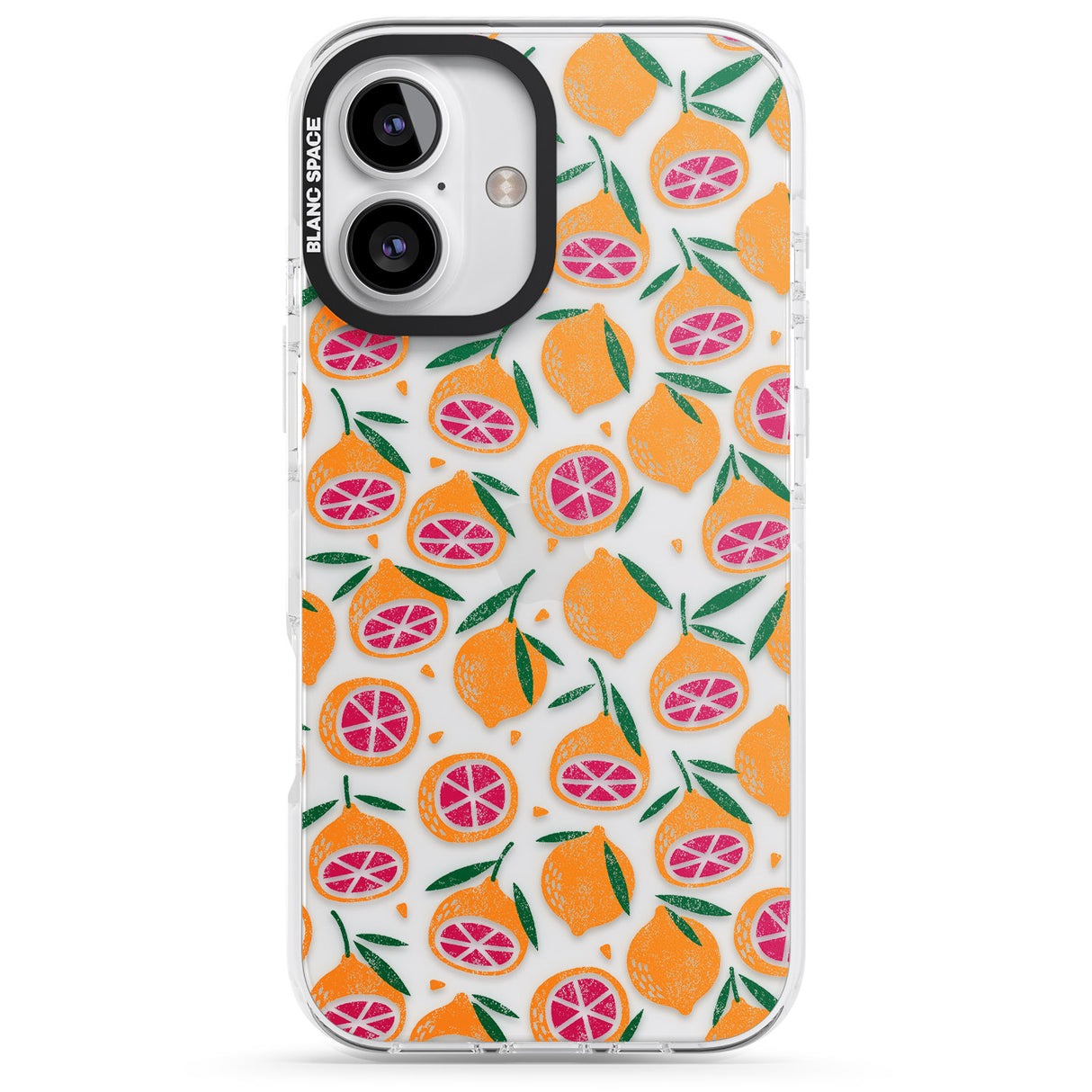 Blood Orange Fruit Pattern Transparent