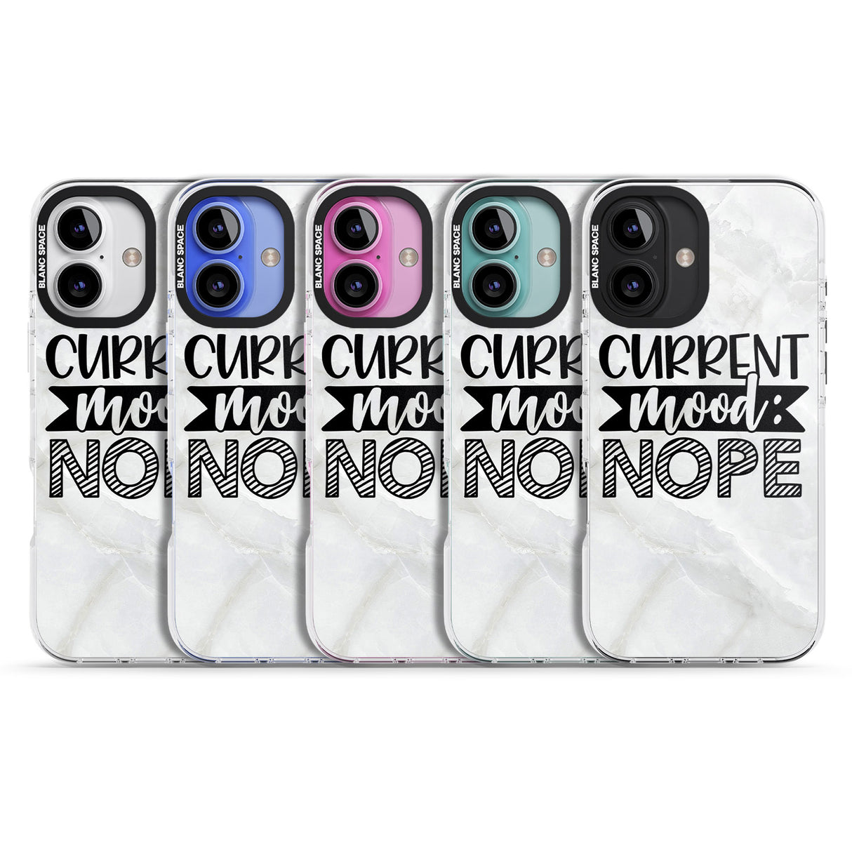 iPhone 16 Pro Max Current Mood NOPE Black Impact Phone Case