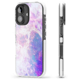 iPhone 16 Pro Max Purple & Blue Galaxy Pattern Design Black Impact Phone Case