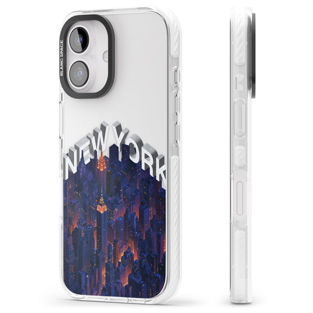 iPhone 16 Pro Max New York City Black Impact Phone Case + Magsafe