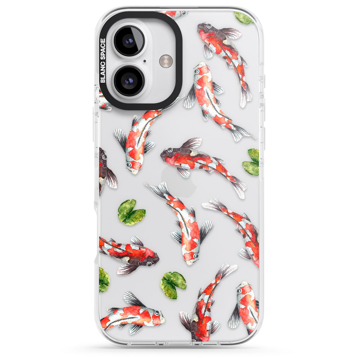 iPhone 16 Pro Max Koi Fish Japanese Watercolour Black Impact Phone Case