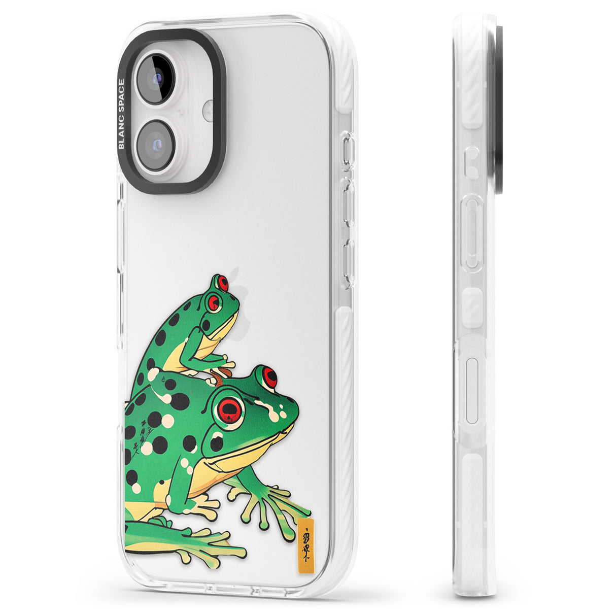 Matsumoto Hoji Frog Green Impact Phone Case for iPhone 16, iPhone 16 Plus