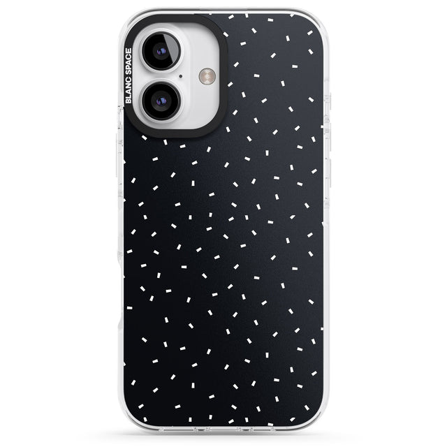 iPhone 16 Pro Max Confetti (Black) Black Impact Phone Case