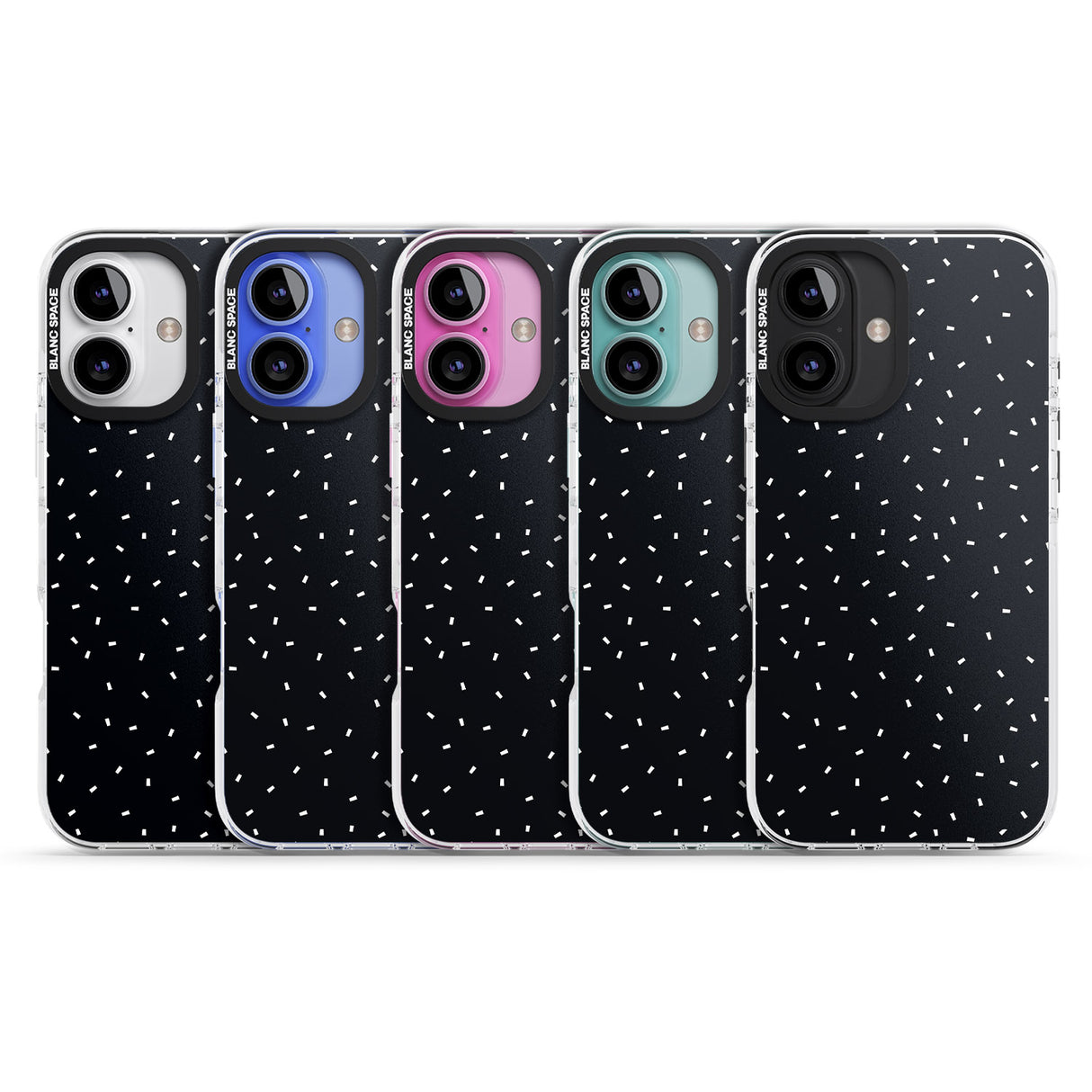 iPhone 16 Pro Max Confetti (Black) Black Impact Phone Case