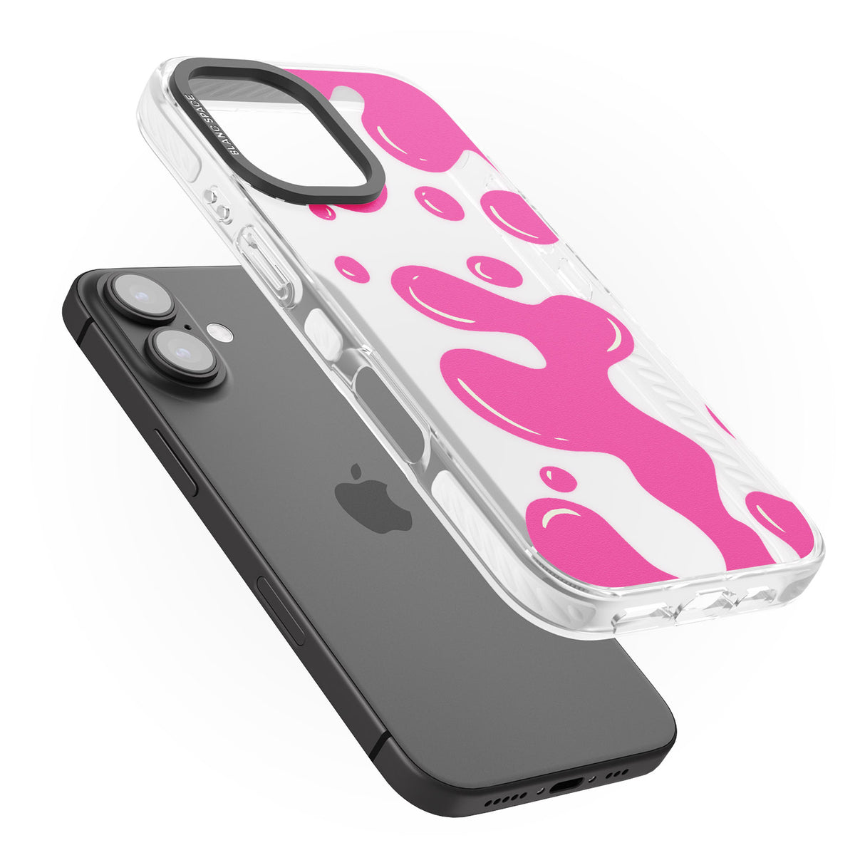 iPhone 16 Pro Max Pink Lava Lamp Black Impact Phone Case