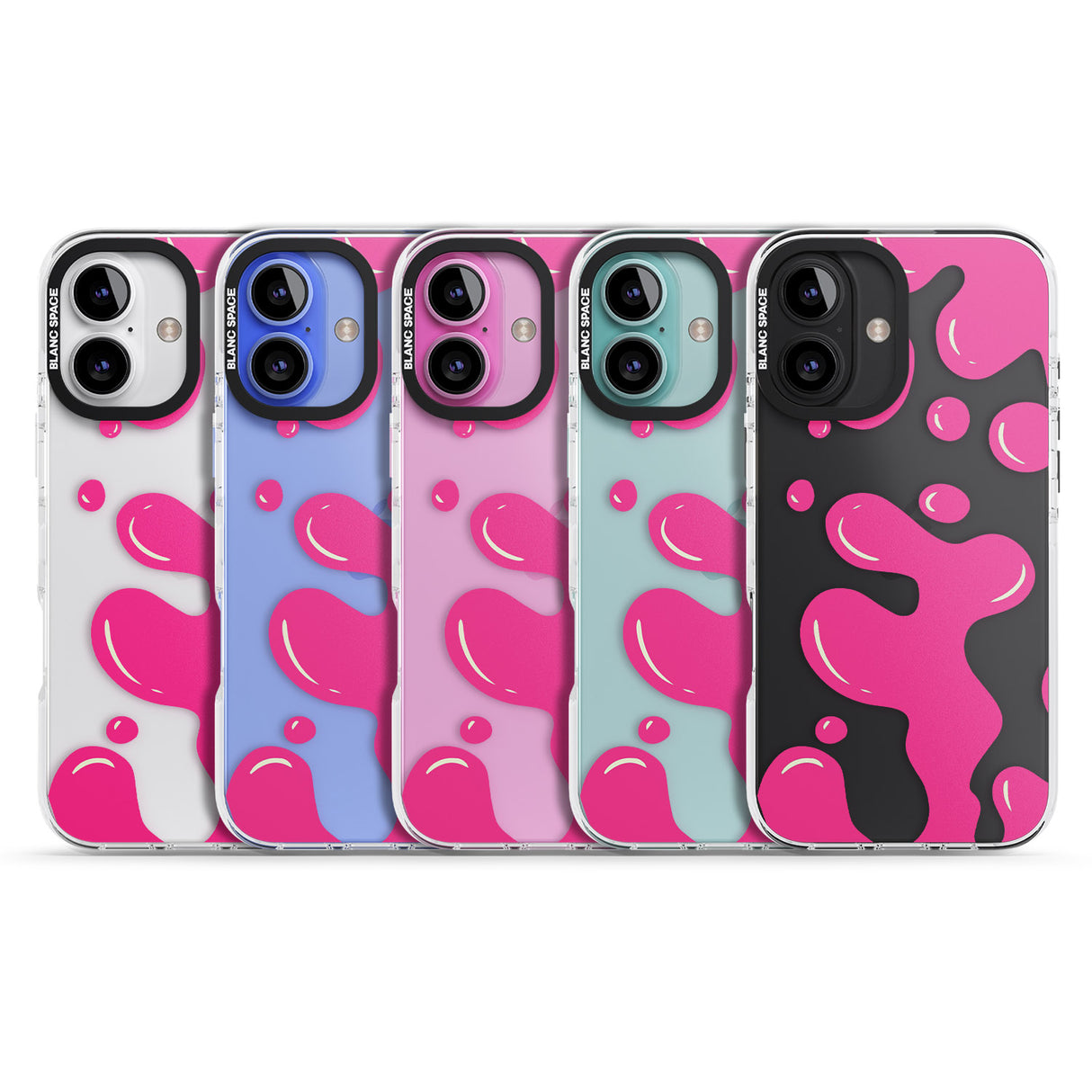 iPhone 16 Pro Max Pink Lava Lamp Black Impact Phone Case