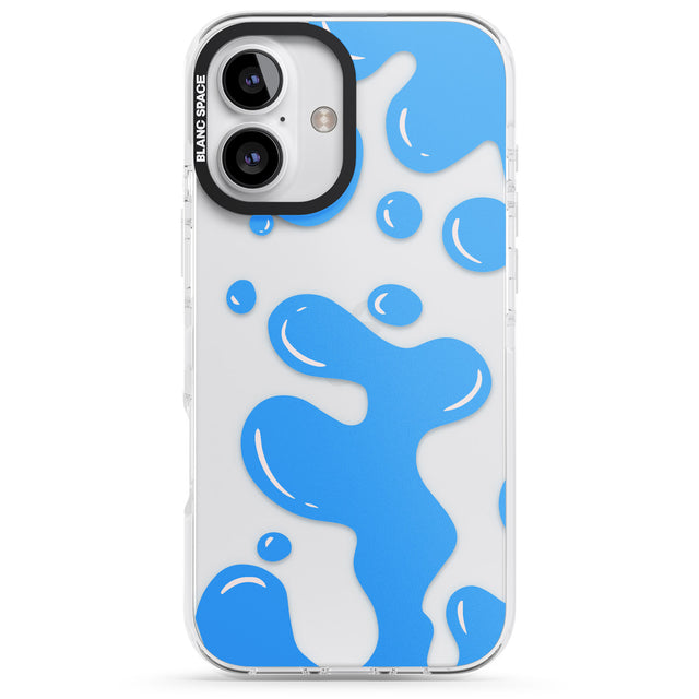 iPhone 16 Pro Max Blue Lava Lamp Black Impact Phone Case