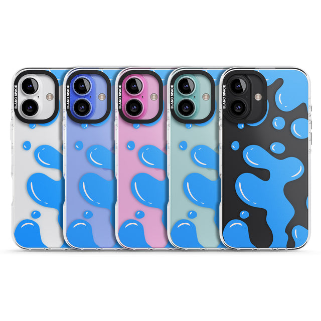 iPhone 16 Pro Max Blue Lava Lamp Black Impact Phone Case