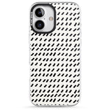 iPhone 16 Pro Max Hand Drawn Lines Pattern Black Impact Phone Case