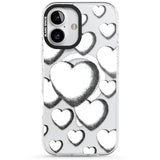 Hand-Drawn Hearts Impact Magsafe Phone Case for iPhone 16, iPhone 16 Plus