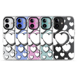 Hand-Drawn Hearts Impact Magsafe Phone Case for iPhone 16, iPhone 16 Plus