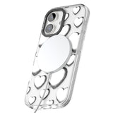 Hand-Drawn Hearts Impact Magsafe Phone Case for iPhone 16, iPhone 16 Plus