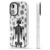 Skeleton Flower Impact Magsafe Phone Case for iPhone 16, iPhone 16 Plus