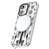 Skeleton Flower Impact Magsafe Phone Case for iPhone 16, iPhone 16 Plus