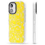 iPhone 16 Pro Max Yellow Acid Faces Black Impact Phone Case