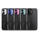 iPhone 16 Pro Max Black Snakeskin Black Impact Phone Case