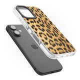 iPhone 16 Pro Max Designer Fashion Gold Leopard Print Black Impact Phone Case