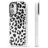 iPhone 16 Pro Max Rar Leopard Print White Black Impact Phone Case