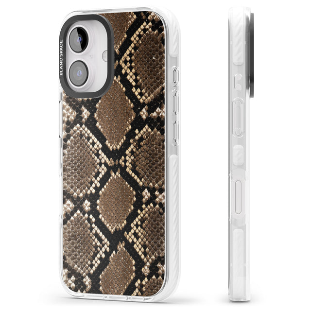 iPhone 16 Pro Max Snakeskin Black Impact Phone Case