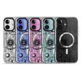 iPhone 16 Pro Max Transparent Suns & Zodiac Charts Black Impact Phone Case