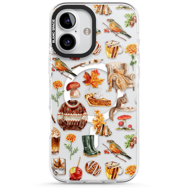 Cozy Autumn Aesthetic Impact Magsafe Phone Case for iPhone 16, iPhone 16 Plus