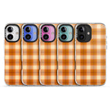 Pumpkin Plaid Impact Magsafe Phone Case for iPhone 16, iPhone 16 Plus