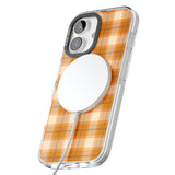 Pumpkin Plaid Impact Magsafe Phone Case for iPhone 16, iPhone 16 Plus