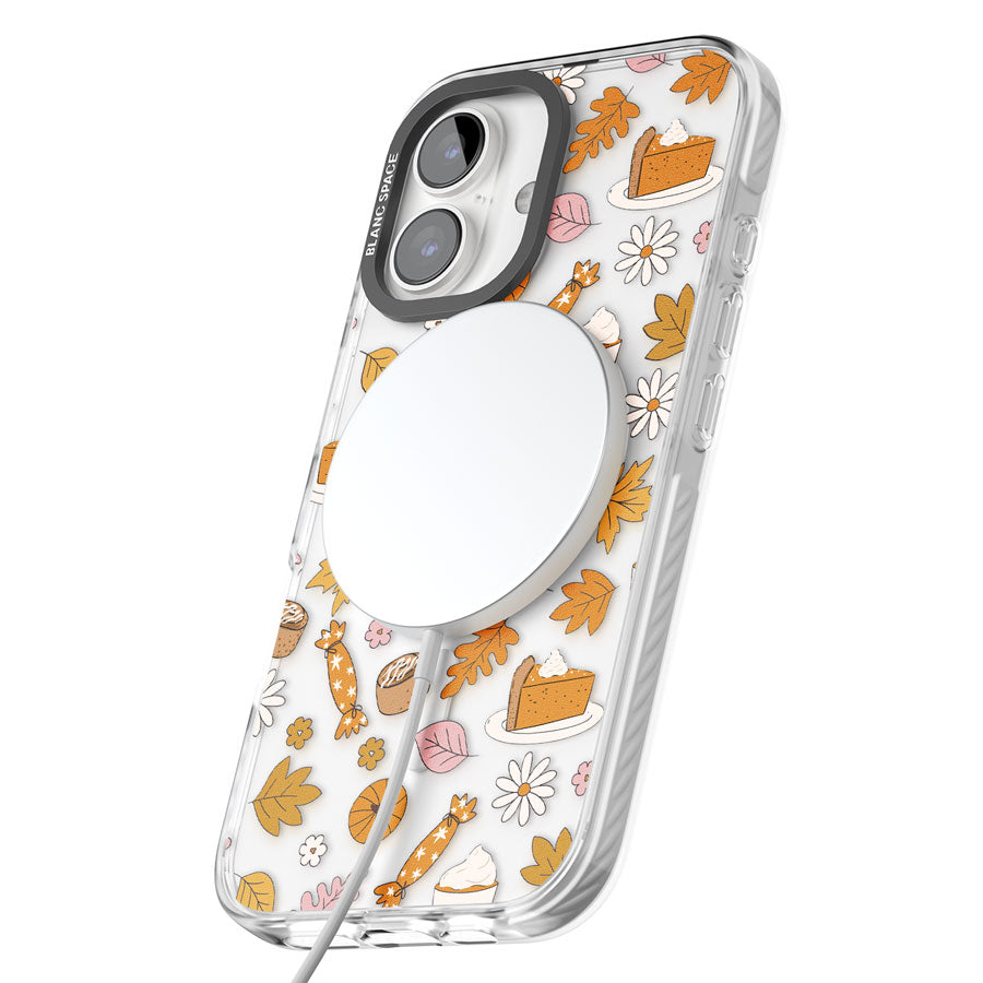 Pumpkin Spice Impact Magsafe Phone Case for iPhone 16, iPhone 16 Plus