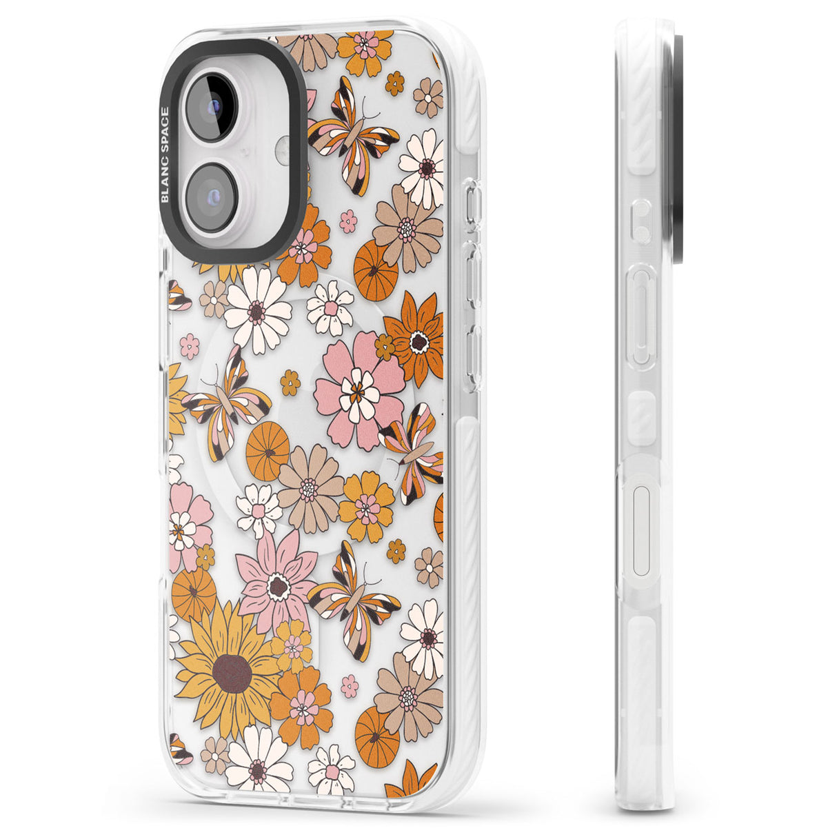 Butterfly & Bloom Autumn Floral Impact Magsafe Phone Case for iPhone 16, iPhone 16 Plus