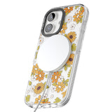 Boho Sunflowers Impact Magsafe Phone Case for iPhone 16, iPhone 16 Plus